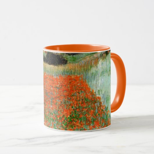 Monet - Mohnfelder im Tiefen bei Giverne Tasse (VorderseiteRechts)