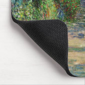 Monet , "Monet's garden at Vétheuil" Mousepad (Ecke)