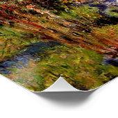 Monet - Monet's Garden at Vetheuil Poster (Ecke)