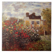 Monet - Monet's Garden in Argenteuil Fliese (Vorderseite)