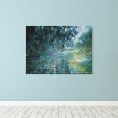 Monet - Morgen an der Seine im Regen Leinwanddruck (Insitu (Holzboden))