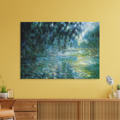 Monet - Morgen an der Seine im Regen Leinwanddruck (Insitu (Wohnzimmer))