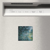 Monet - Morgen an der Seine im Regen Magnet (In Situ (Geschirrspüler))