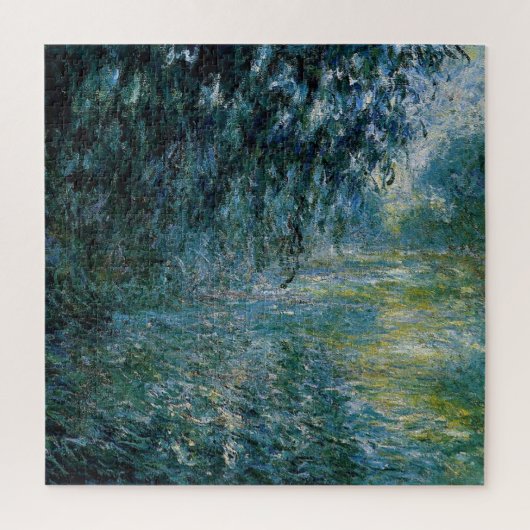 Monet - Morgens an der Seine im Regen, schöne Kuns Puzzle (Vertikal)