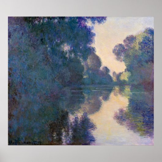 Monet, Morgens an der Seine, in der Nähe von Giver Poster (Vorne)