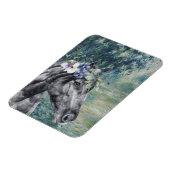 Monet Morning Seine und Black Horse Magnet (Linke Seite)