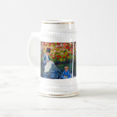 Monet Mutter und Kind im Garten Bierglas (Vorderseite Links)