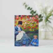 Monet Mutter und Kind im Garten Einladung (Stehend Vorderseite)