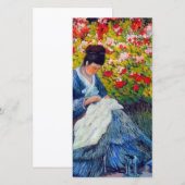 Monet Mutter und Kind im Garten Karte (Vorne/Hinten)