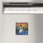 Monet Mutter und Kind im Garten Magnet (In Situ (Geschirrspüler))