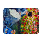Monet Mutter und Kind im Garten Magnet (Horizontal)