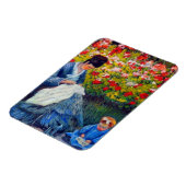 Monet Mutter und Kind im Garten Magnet (Linke Seite)