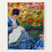 Monet Mutter und Kind im Garten Planer (Rückseite)