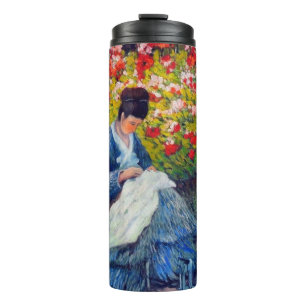 Monet Mutter und Kind im Garten Thermal Tumbler Thermosbecher