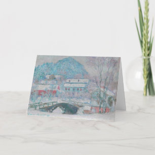 Monet - Norwegen, Dorf Sandviken im Schnee Karte
