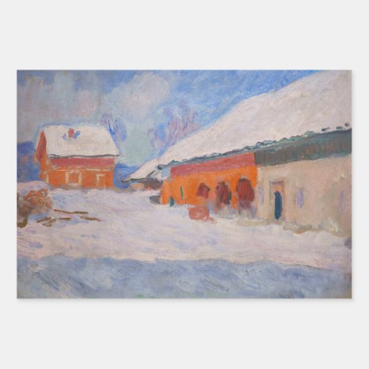 Monet - Norwegen Masterpiece Selection Geschenkpapier Set (Vorderseite 2)