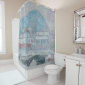 Monet - Norwegen, Sandviken Village in Snow Duschvorhang (Beispiel)