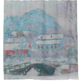 Monet - Norwegen, Sandviken Village in Snow Duschvorhang (Vorderseite)