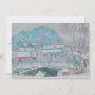 Monet - Norwegen, Sandviken Village in Snow Einladung