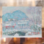 Monet - Norwegen, Sandviken Village in Snow Fensteraufkleber (Blatt 2)