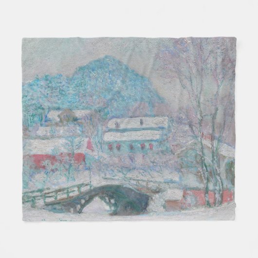Monet - Norwegen, Sandviken Village in Snow Fleecedecke (Vorderseite (Horizontal))