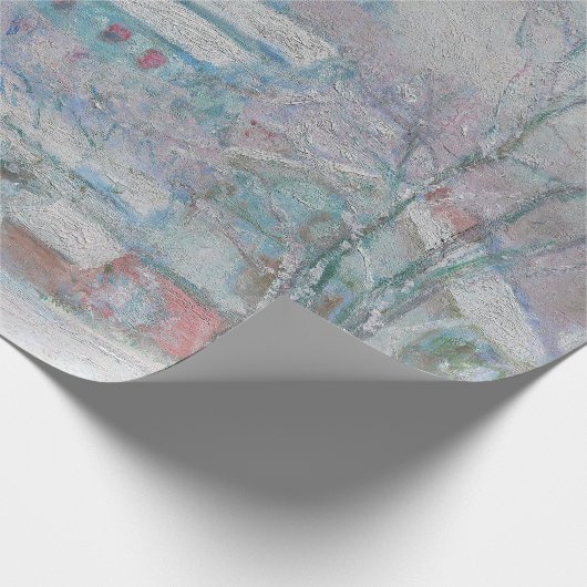 Monet - Norwegen, Sandviken Village in Snow Geschenkpapier (Ecke)