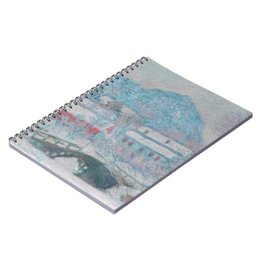 Monet - Norwegen, Sandviken Village in Snow Notizblock (Linke Seite)