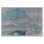 Monet - Norwegen, Sandviken Village in Snow Schneidebrett (Vorderseite)