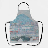 Monet - Norwegen, Sandviken Village in Snow Schürze (Vorderseite)