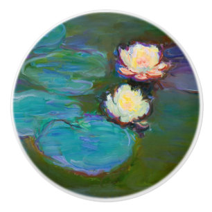 Monet Nympheas (1897-1898), Fine Art Keramikknauf