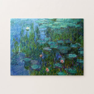 Monet Nympheas Wasser-Lilien-Puzzlespiel Puzzle