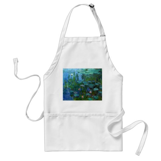 Monet Nympheas Wasser-Lilien-Schürze Schürze (Vorne)