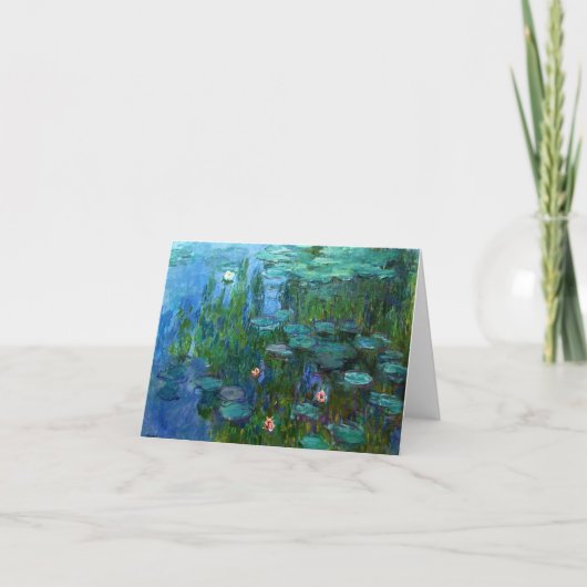 Monet Nympheas Water Lilies - Karte (Vorderseite)