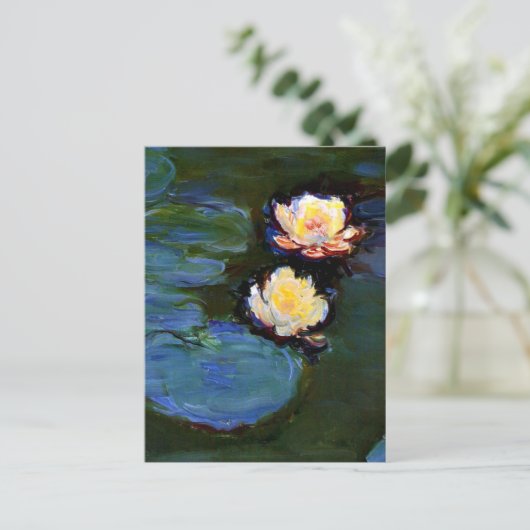 Monet - Nympheas, Water Lilies, Postkarte (Stehend Vorderseite)