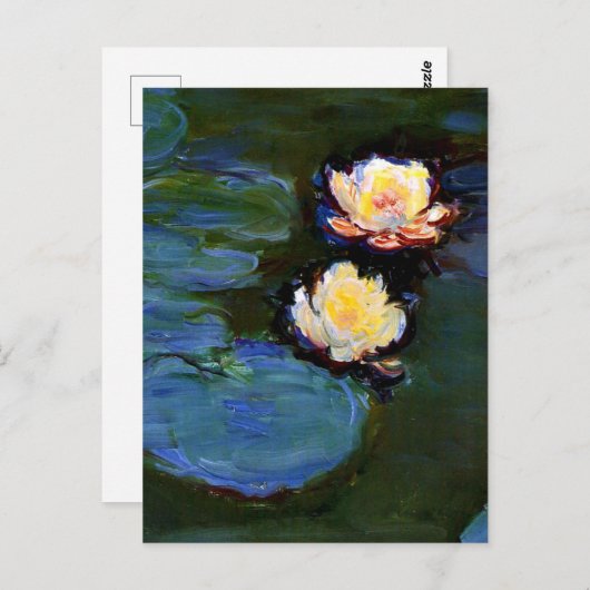 Monet - Nympheas, Water Lilies, Postkarte (Vorne/Hinten)