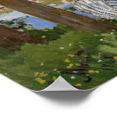 Monet on the Bank Landscape Malerei Poster (Ecke)