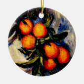 Monet - Orange Branch Bearing Frucht Keramik Ornament (Vorne)