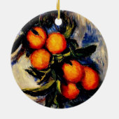 Monet - Orange Branch Bearing Frucht Keramik Ornament (Hinten)