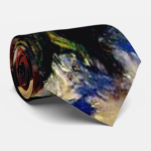 Monet - Orange Branch Bearing Frucht Krawatte (Gerollt)