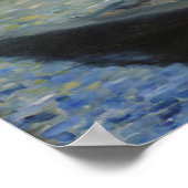 Monet Painting auf seinem Studio Boat von Manet Poster (Ecke)