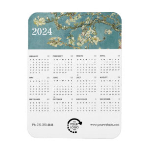 Monet Painting Business Logo 2024 Kalender Magnet