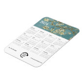 Monet Painting Business Logo 2024 Kalender Magnet (Linke Seite)