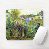 Monet Painting in seinem Garten in Argenteuil Gel Mousepad (Mit Mouse)