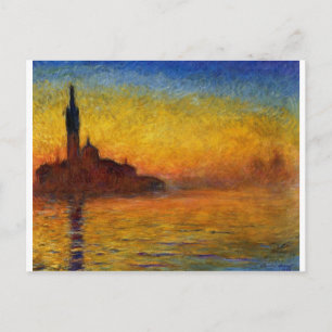 Monet Painting: Monet Sunrise Postkarte