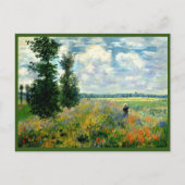 Monet painting, Poppy Field, Argenteuil, Postkarte (Vorderseite)