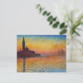 Monet Painting Postkarte (Stehend Vorderseite)