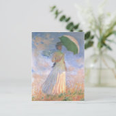 Monet Painting Postkarte (Stehend Vorderseite)
