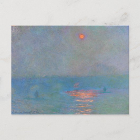 Monet Painting Postkarte (Vorderseite)