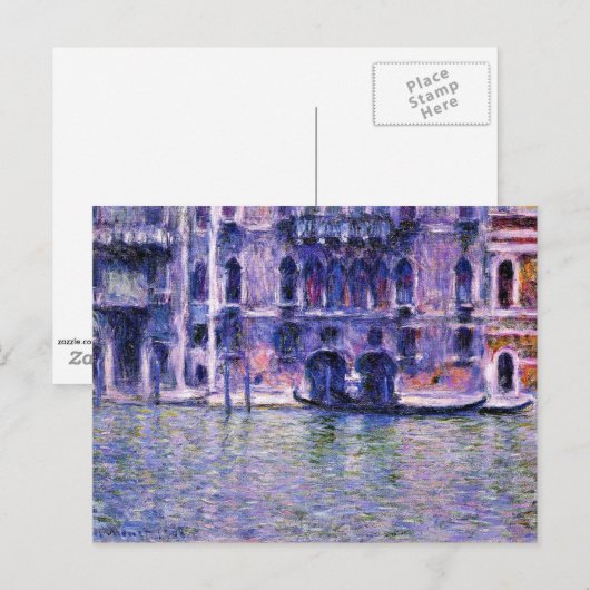 Monet - Palazzo da Mula Postkarte (Vorne/Hinten)