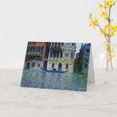 Monet - Palazzo Dario, berühmtes Bild, Karte (Gelbe Blume)